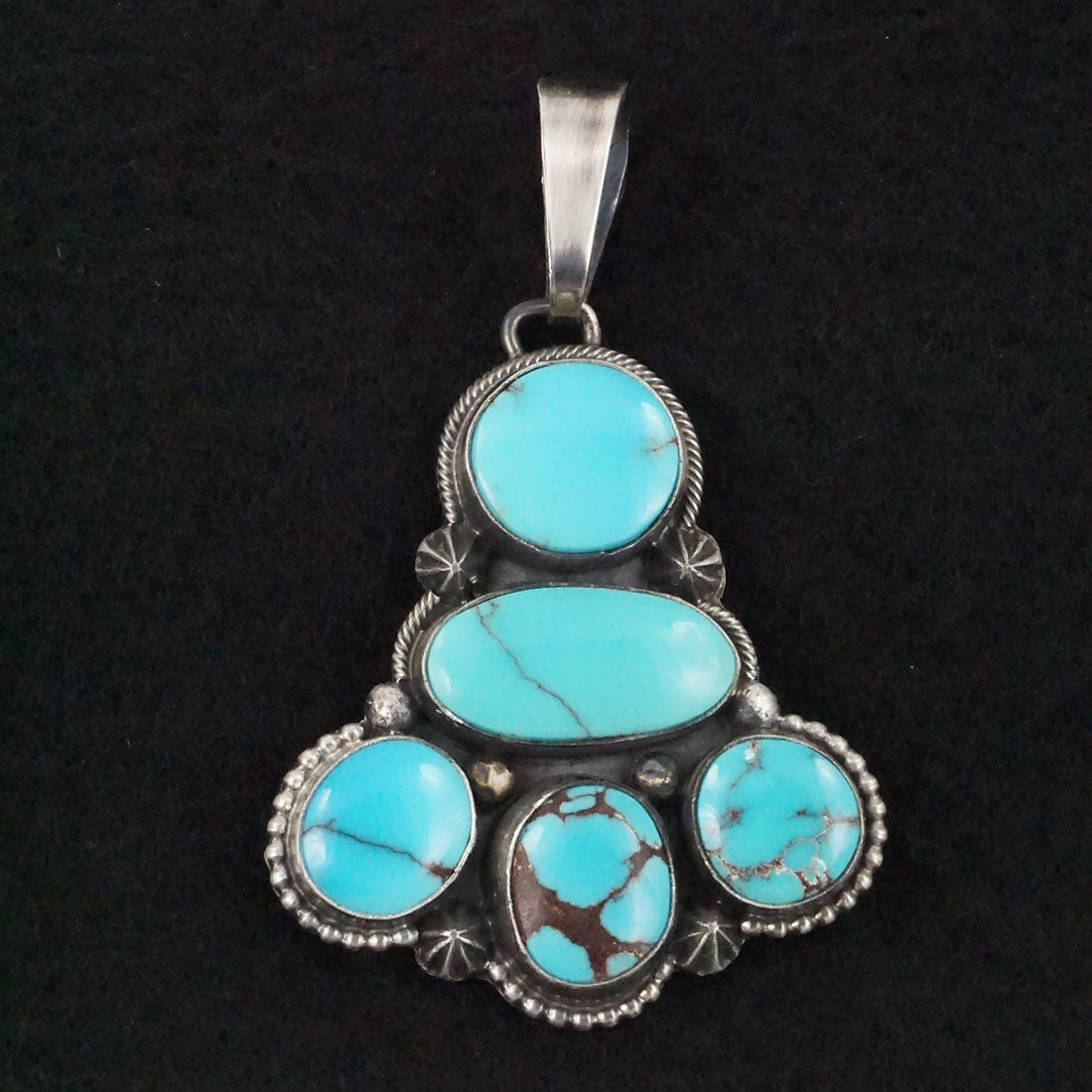 Darrin Livingston Turquoise & Sterling Silver Earrings & Pendant