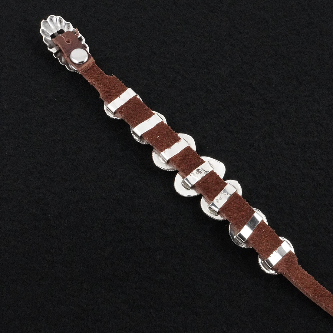 Rosita Charlie Turquoise, Sterling Silver & Leather Bracelet