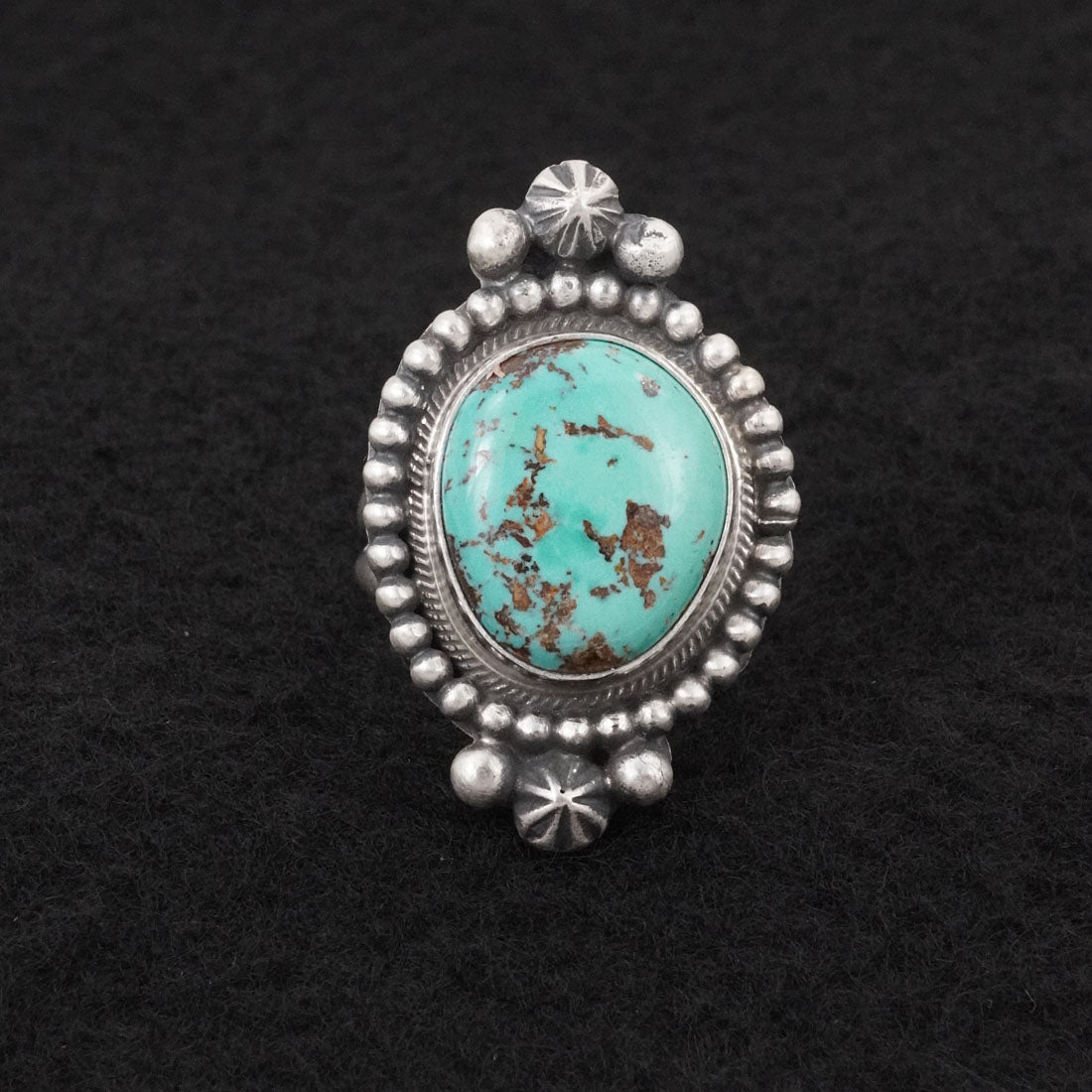 Darrin Livingston Turquoise & Sterling Silver Ring Size 7
