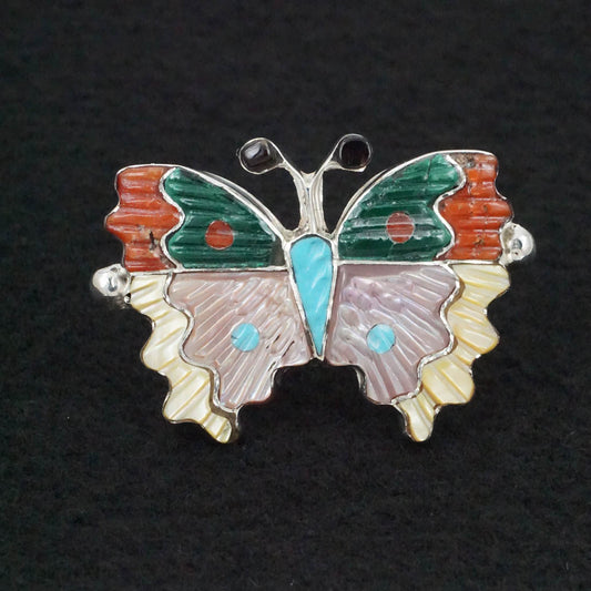 Tamara Pinto Multi-Stone & Sterling Silver Ring Sz. 8