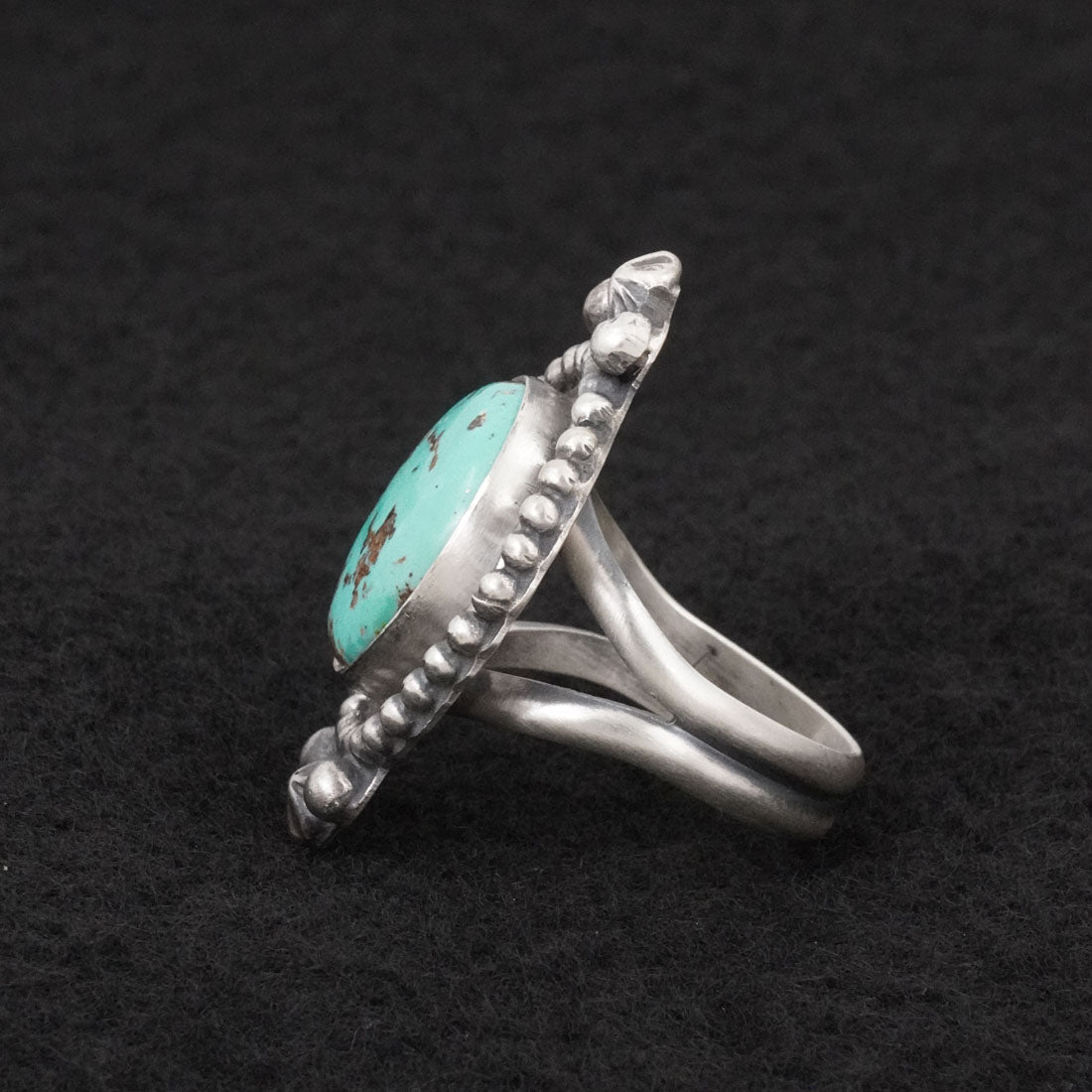 Darrin Livingston Turquoise & Sterling Silver Ring Size 7