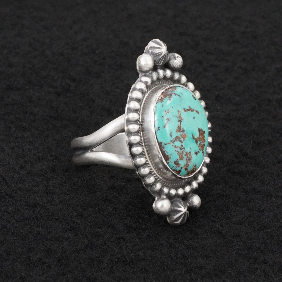 Darrin Livingston Turquoise & Sterling Silver Ring Size 7