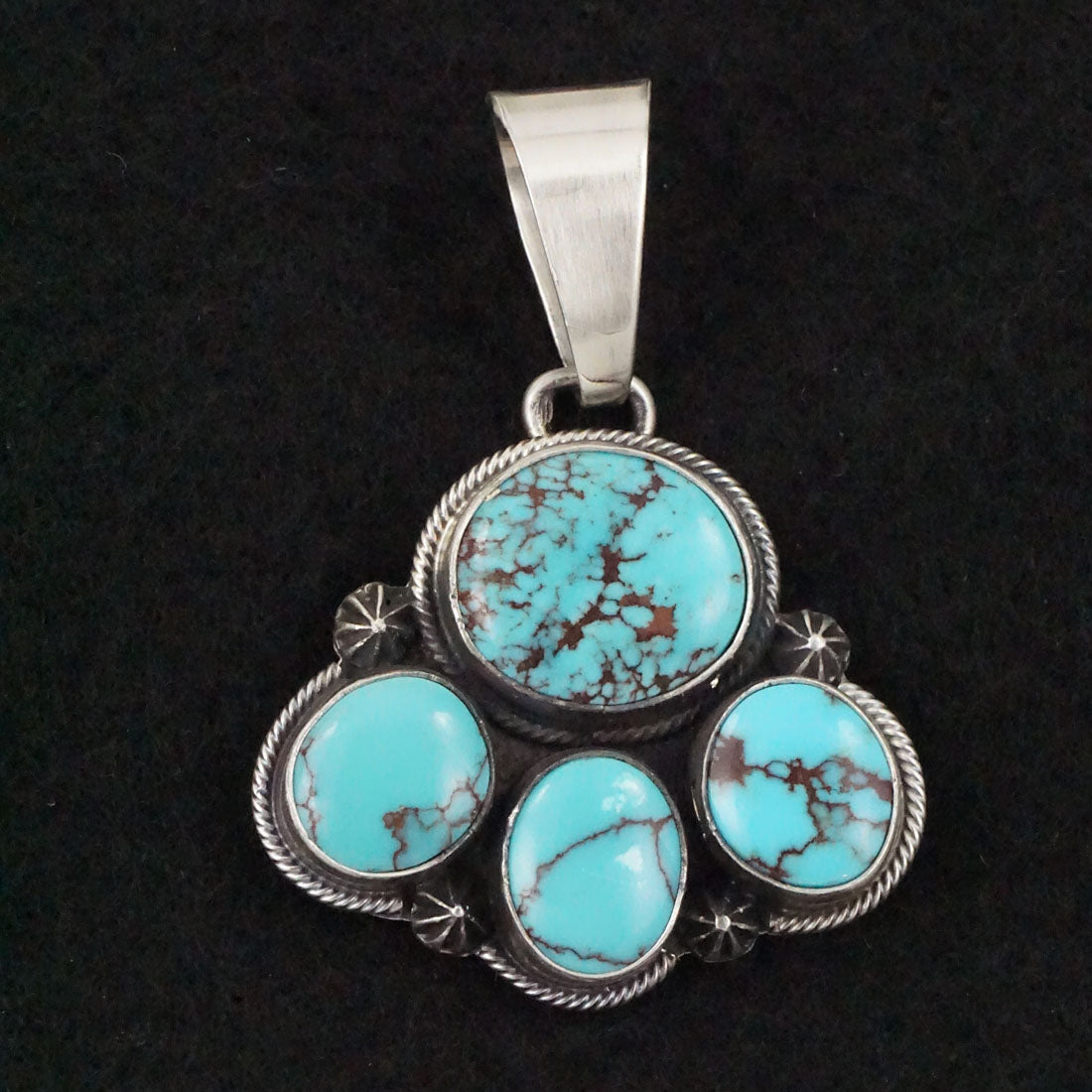 Darrin Livingston Turquoise & Sterling Silver Earrings & Pendant