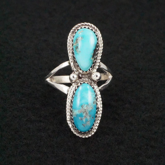 Ernest Hawthorne Turquoise & Sterling Silver Ring Size 7