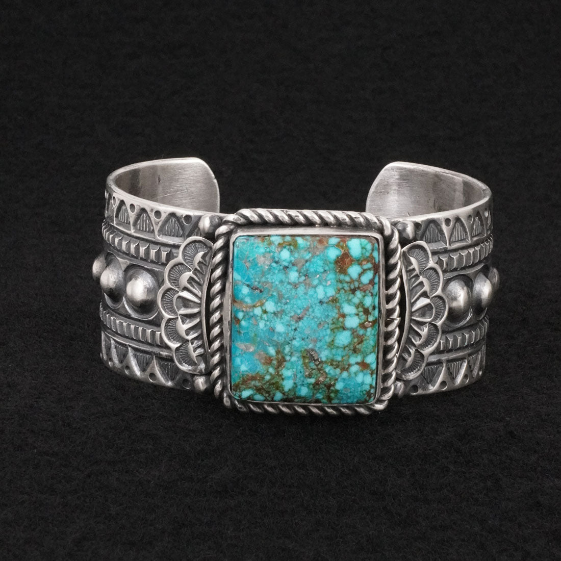 Arnold Blackgoat Turquoise & Sterling Silver Bracelet