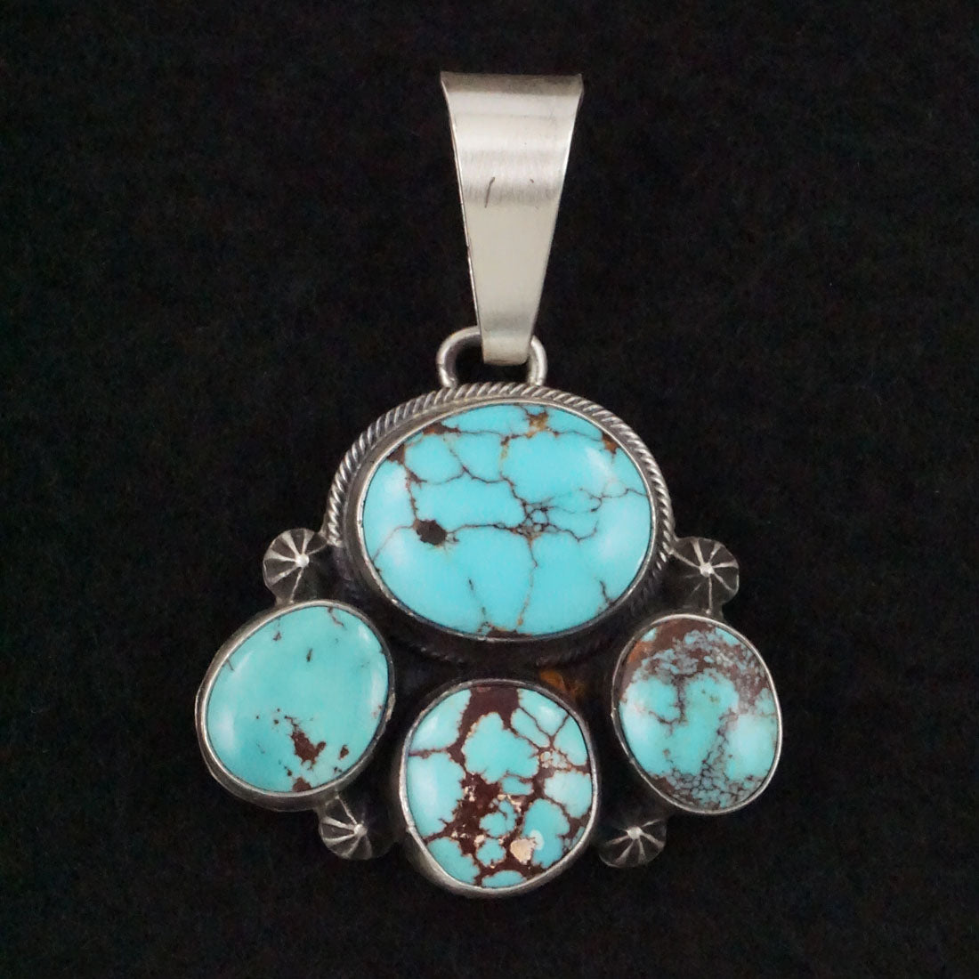 Darrin Livingston Turquoise & Sterling Silver Earrings & Pendant