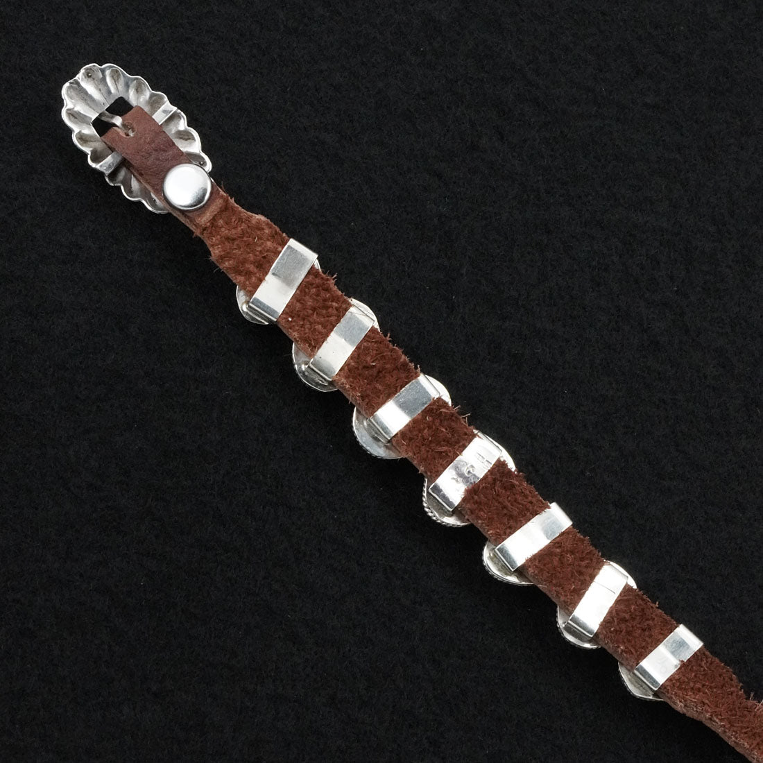 Rosita Charlie Turquoise, Sterling Silver & Leather Bracelet