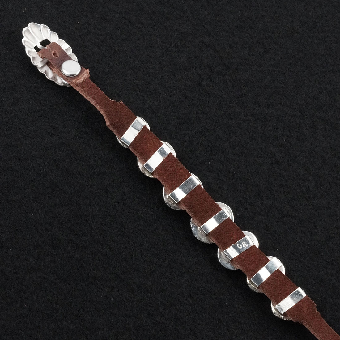 Rosita Charlie Turquoise, Sterling Silver & Leather Bracelet