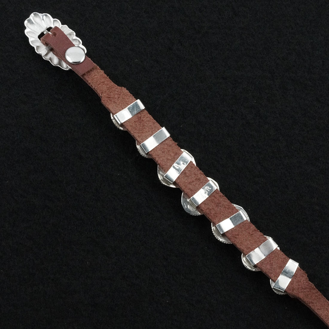 Rosita Charlie Turquoise, Sterling Silver & Leather Bracelet