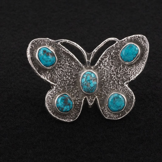Dymitri Arviso Turquoise & Sterling Silver Ring Sz. 8