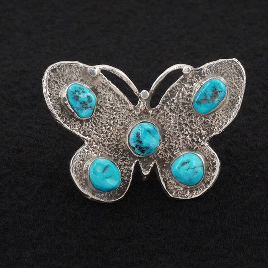 Dymitri Arviso Turquoise & Sterling Silver Ring Sz. 8.5