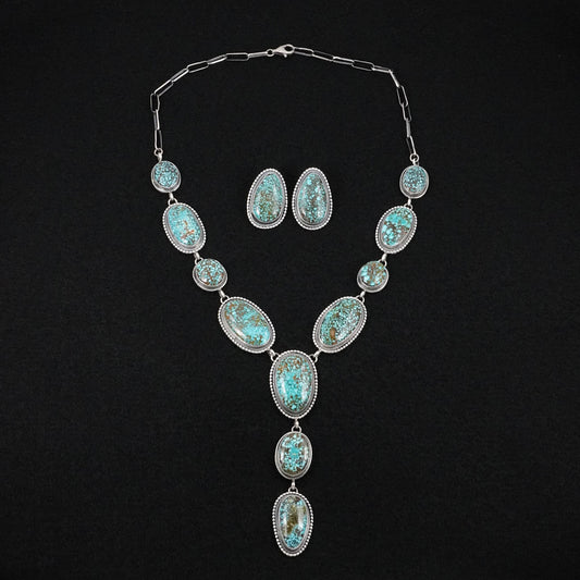 Darrin Livingston Turquoise & Sterling Silver Necklace Set