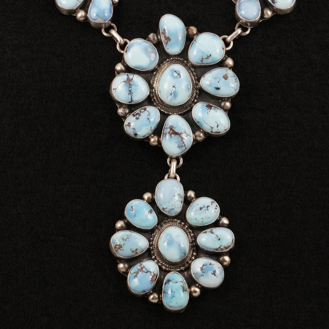 Kathleen Livingston Turquoise & Sterling Silver Necklace Set