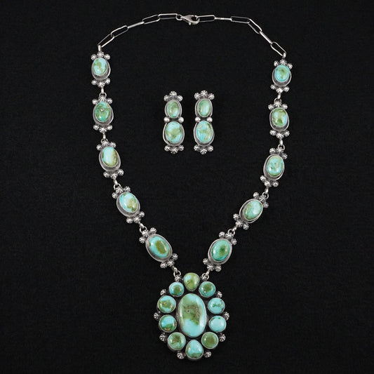 Darrin Livingston Turquoise & Sterling Silver Necklace Set