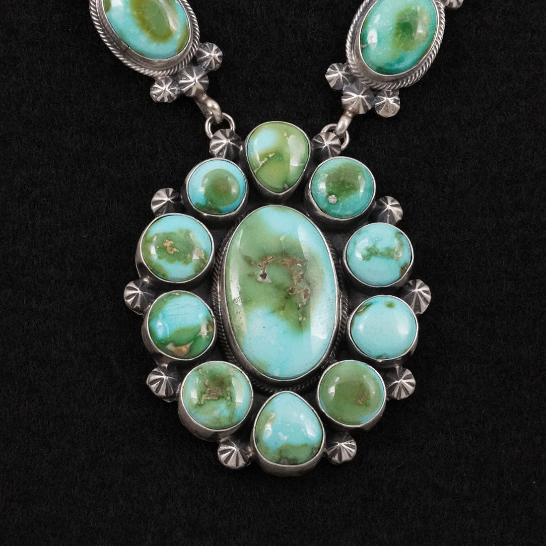 Darrin Livingston Turquoise & Sterling Silver Necklace Set