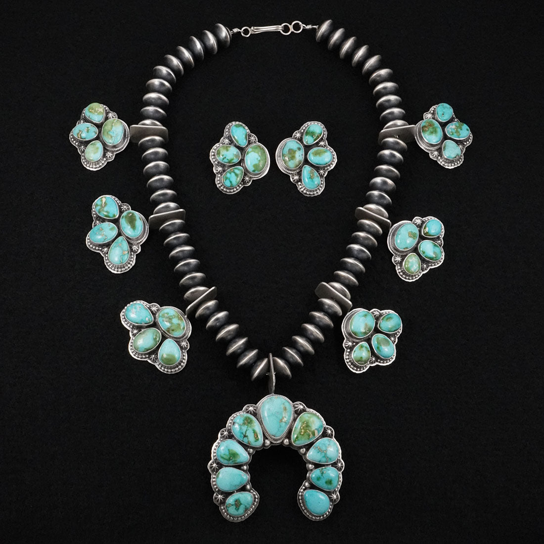 Randy Boyd Turquoise & Sterling Silver Necklace Set
