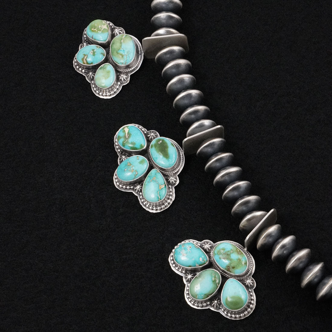 Randy Boyd Turquoise & Sterling Silver Necklace Set