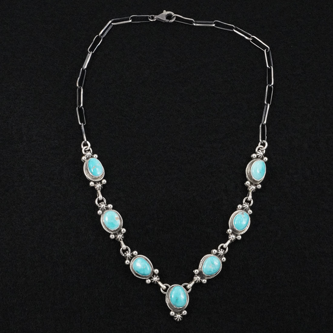 Paul Livingston Turquoise & Sterling Silver Necklace