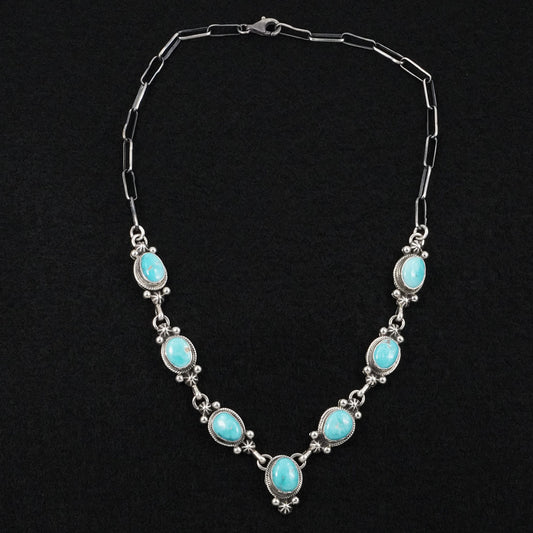 Paul Livingston Turquoise & Sterling Silver Necklace
