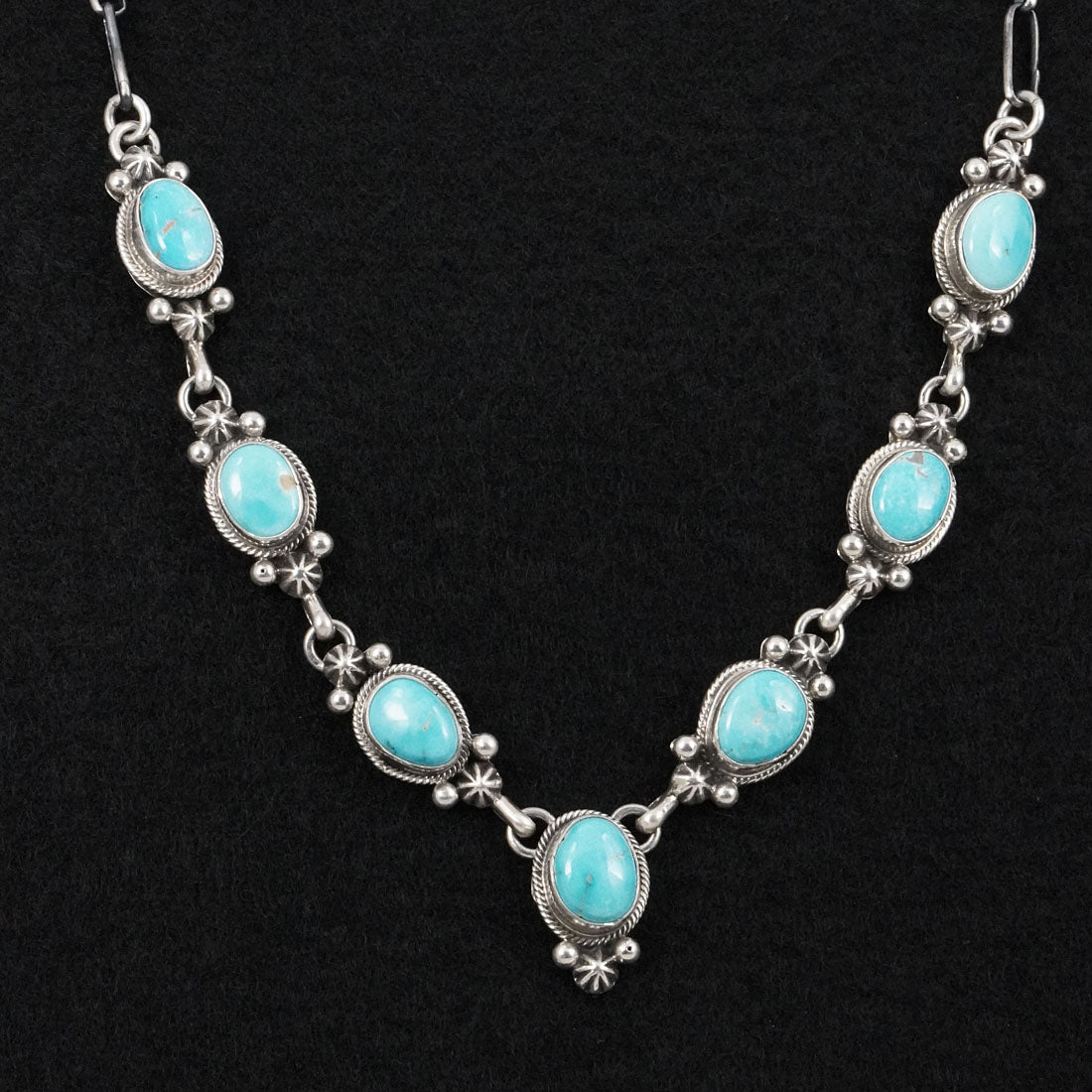 Paul Livingston Turquoise & Sterling Silver Necklace