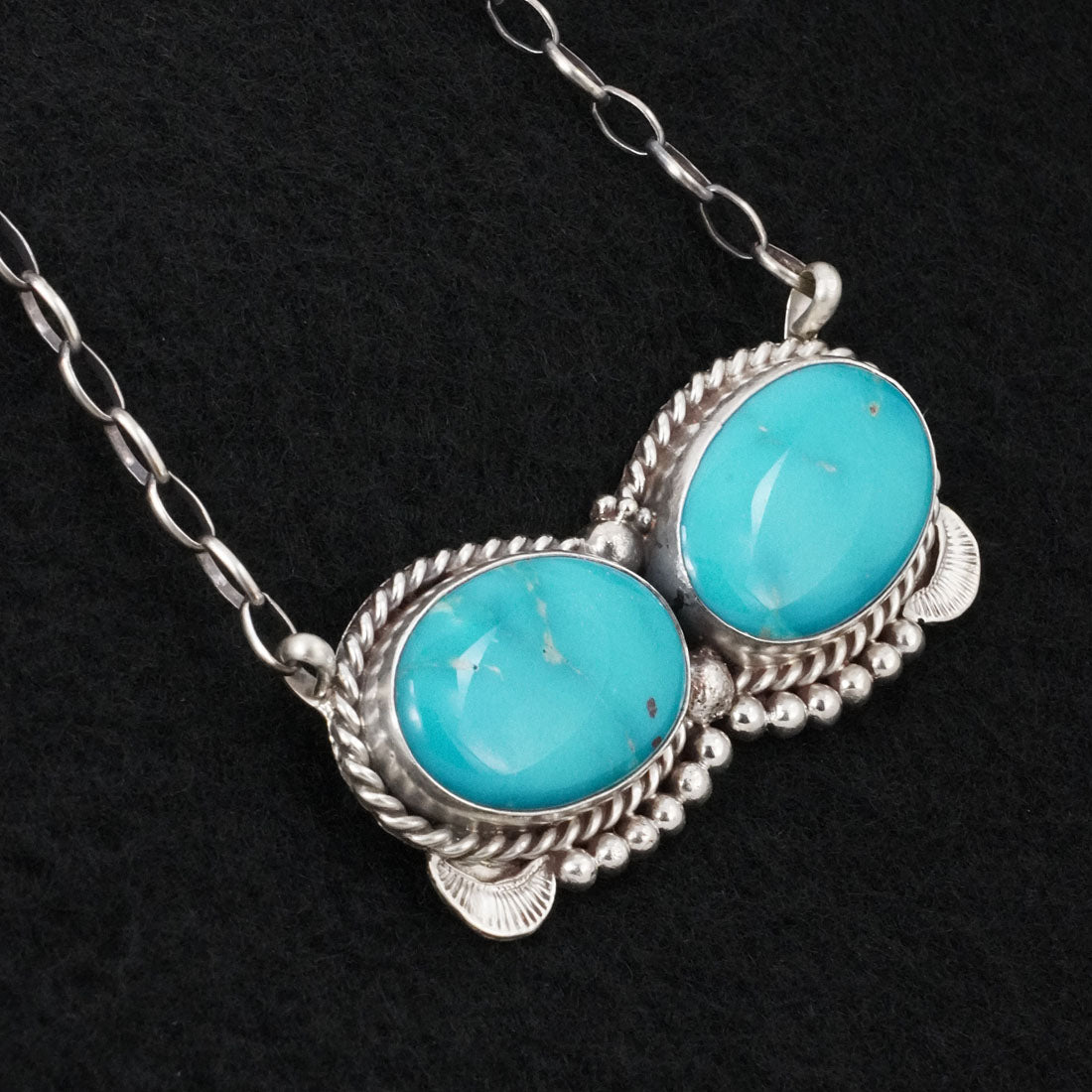 Antwone Brown Turquoise & Sterling Silver Necklace