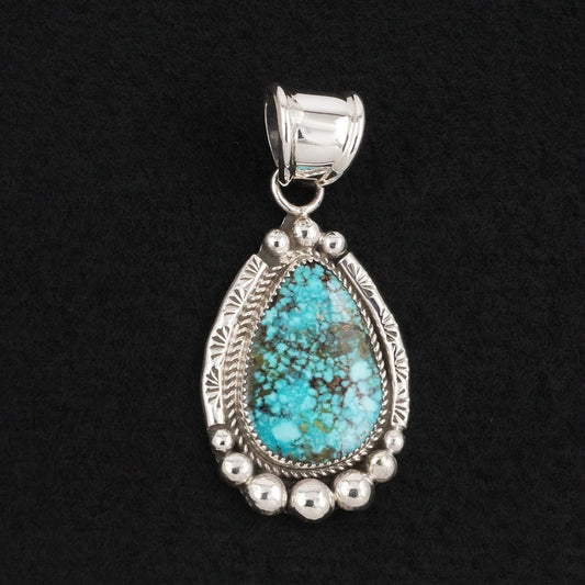 Ray Nez Turquoise & Sterling Silver Pendant