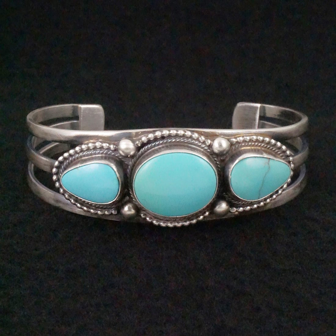 Kathleen Chavez Turquoise & Sterling Silver Bracelet