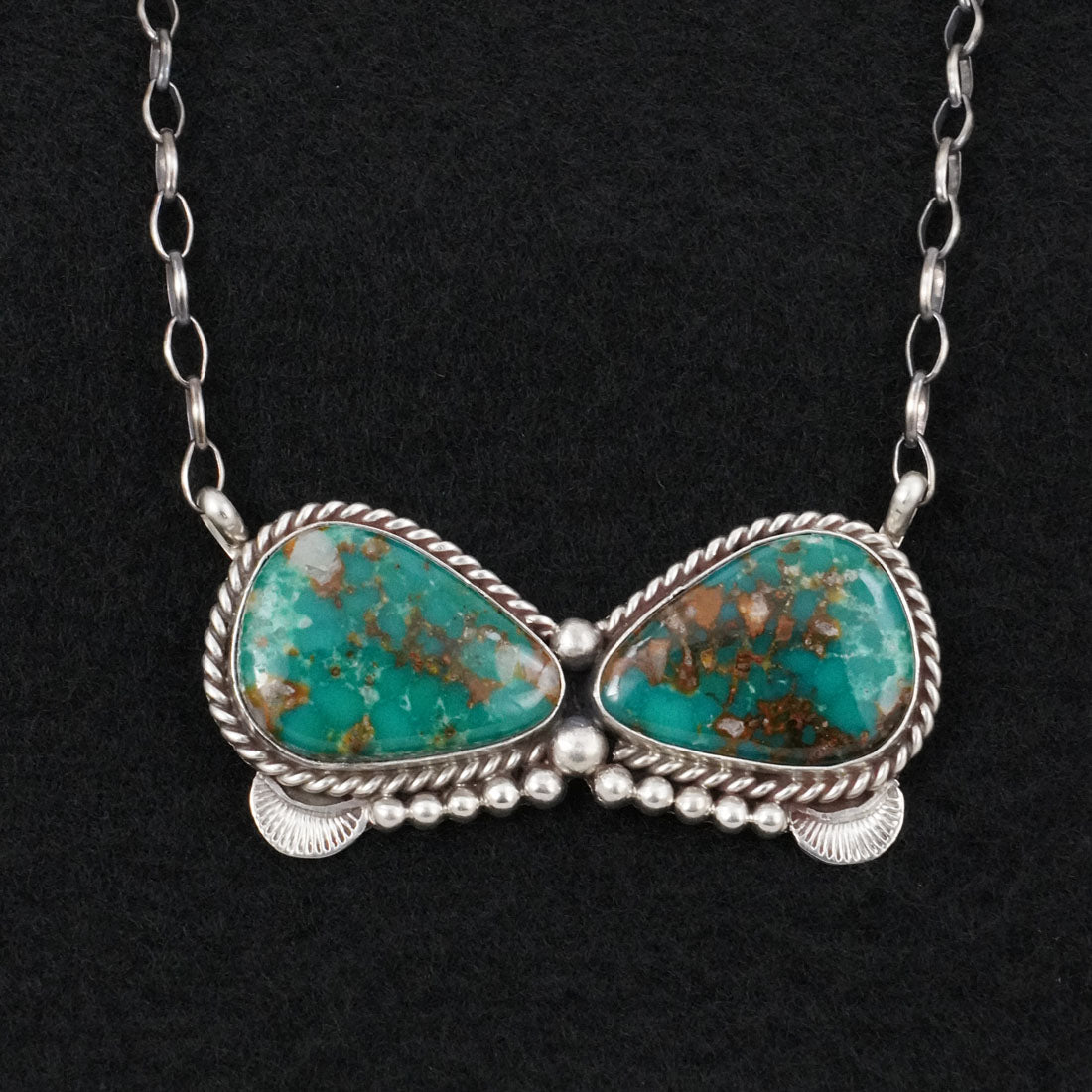 Antwone Brown Turquoise & Sterling Silver Necklace