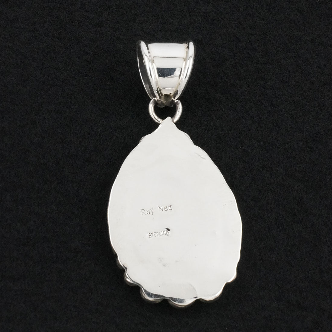 Ray Nez Turquoise & Sterling Silver Pendant