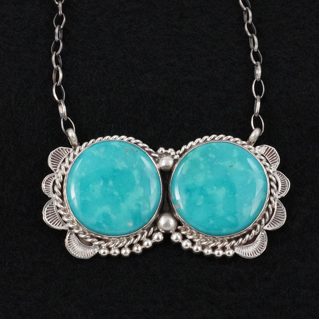 Antwone Brown Turquoise & Sterling Silver Necklace