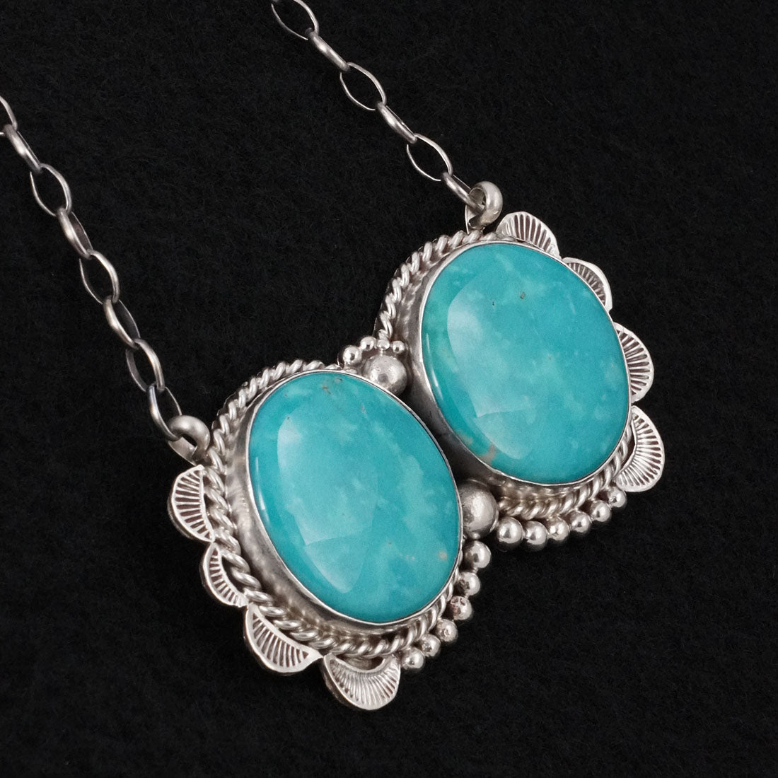 Antwone Brown Turquoise & Sterling Silver Necklace