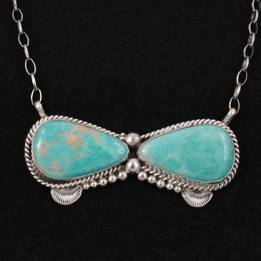 Antwone Brown Turquoise & Sterling Silver Necklace