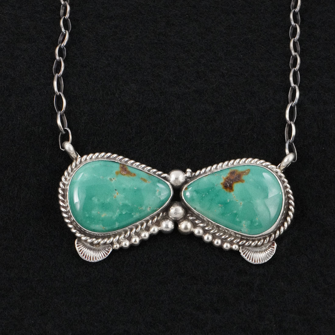 Antwone Brown Turquoise & Sterling Silver Necklace