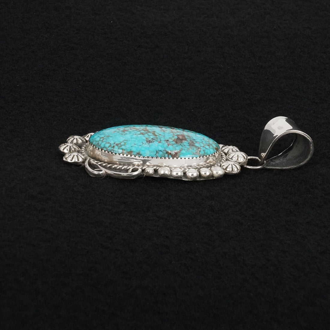 Phil Nez Turquoise & Sterling Silver Pendant