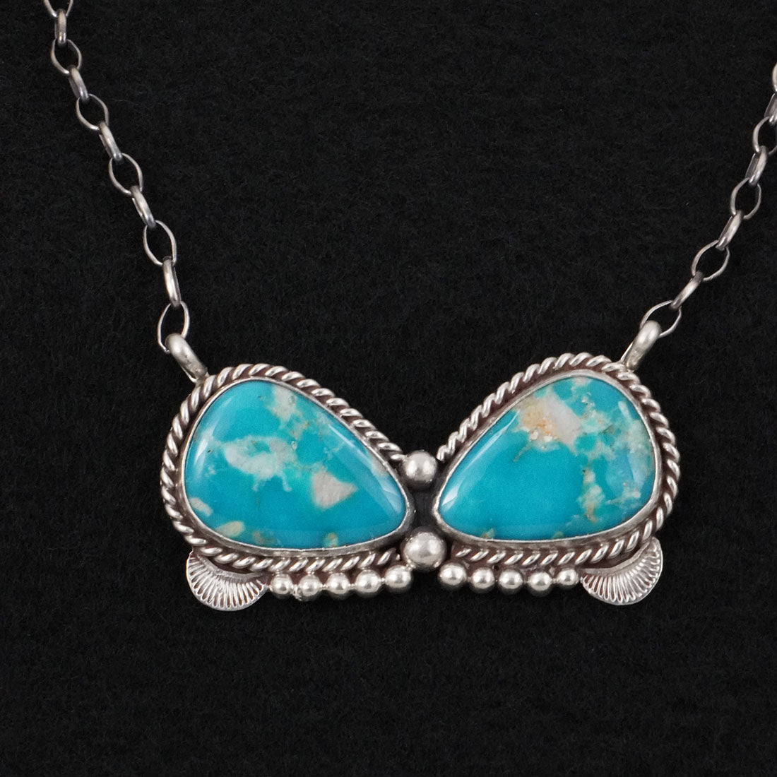 Antwone Brown Turquoise & Sterling Silver Necklace