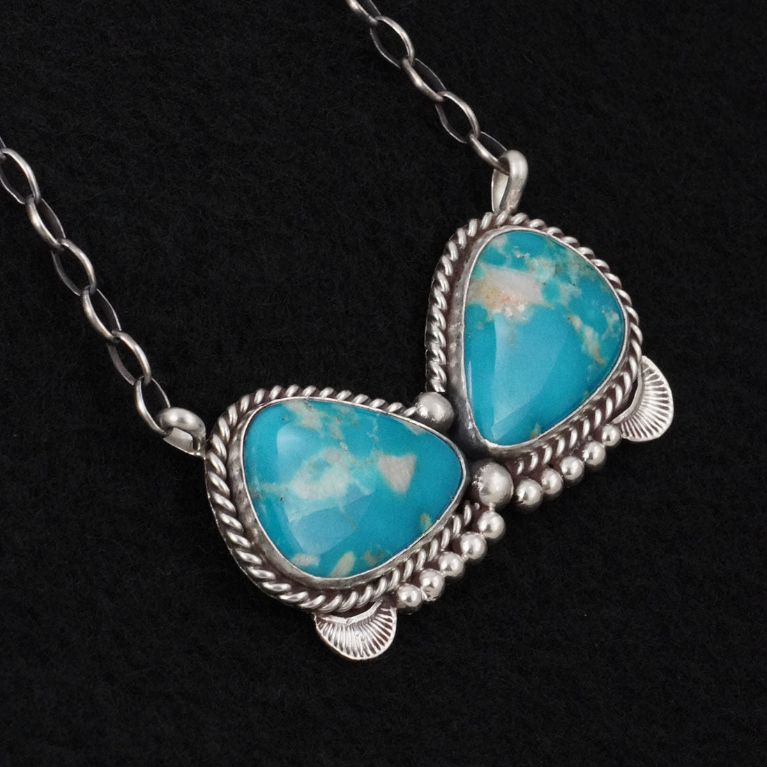 Antwone Brown Turquoise & Sterling Silver Necklace