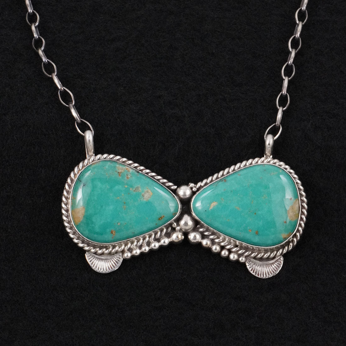 Antwone Brown Turquoise & Sterling Silver Necklace