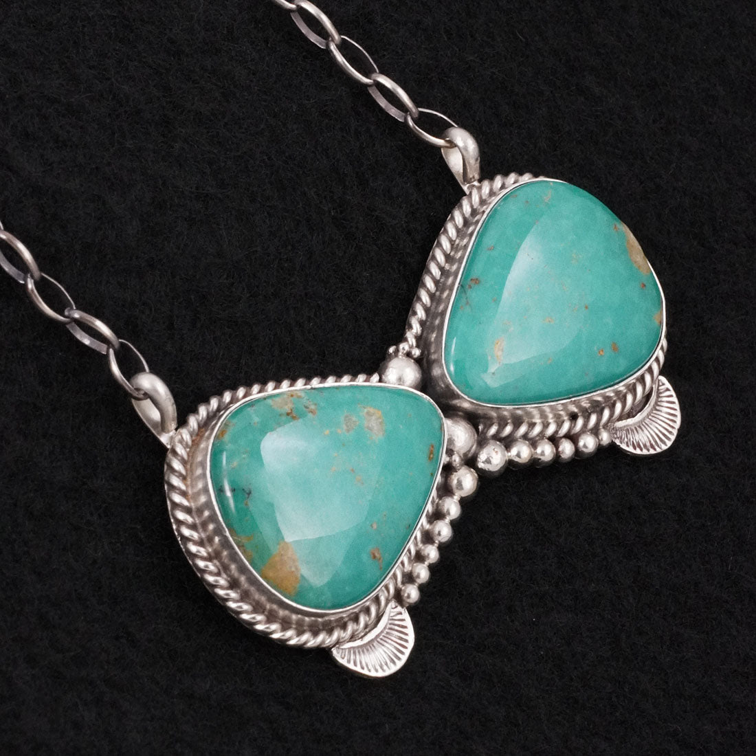 Antwone Brown Turquoise & Sterling Silver Necklace