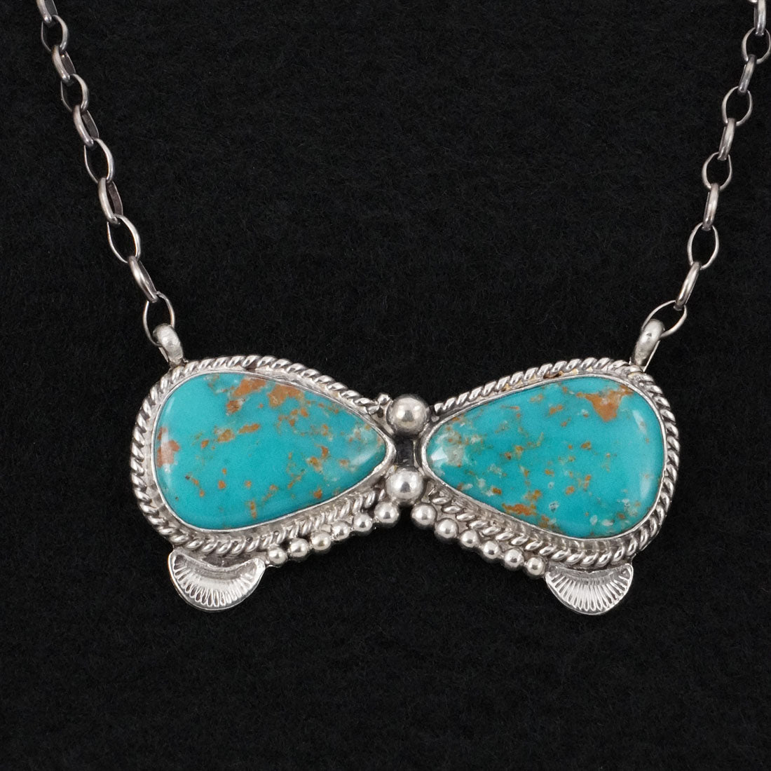 Antwone Brown Turquoise & Sterling Silver Necklace