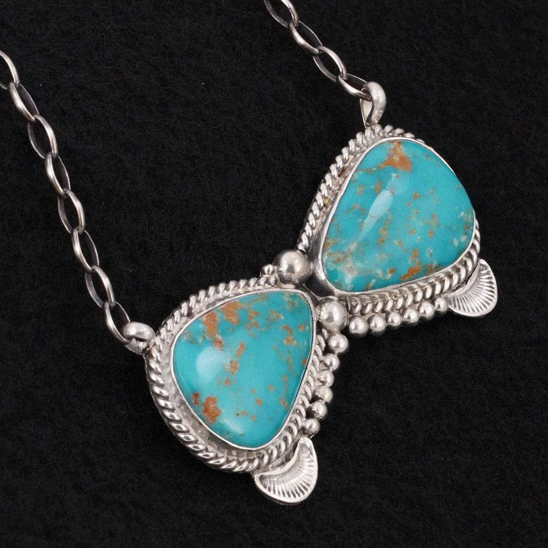 Antwone Brown Turquoise & Sterling Silver Necklace