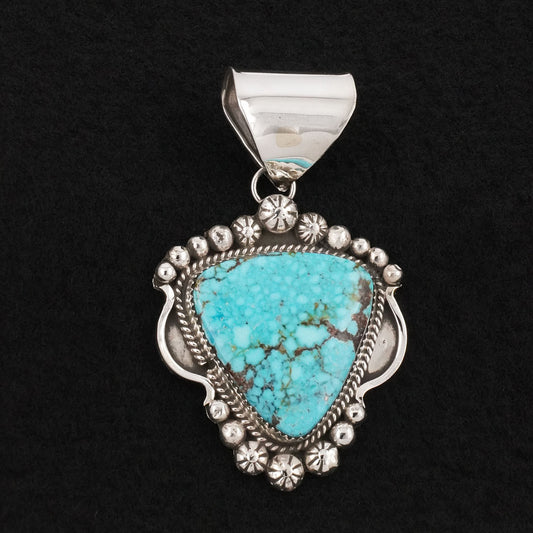 Phil Nez Turquoise & Sterling Silver Pendant