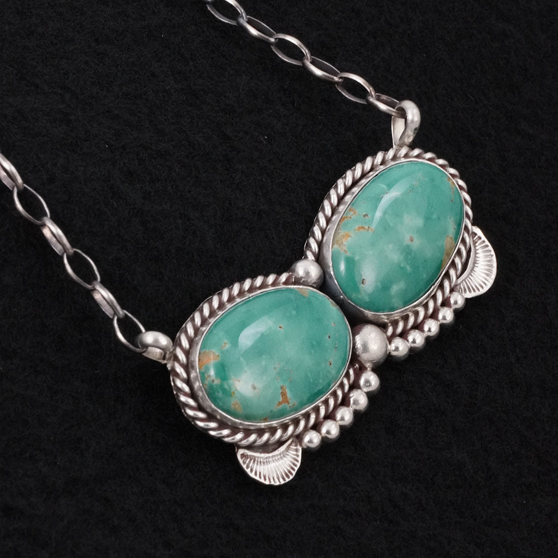Antwone Brown Turquoise & Sterling Silver Necklace