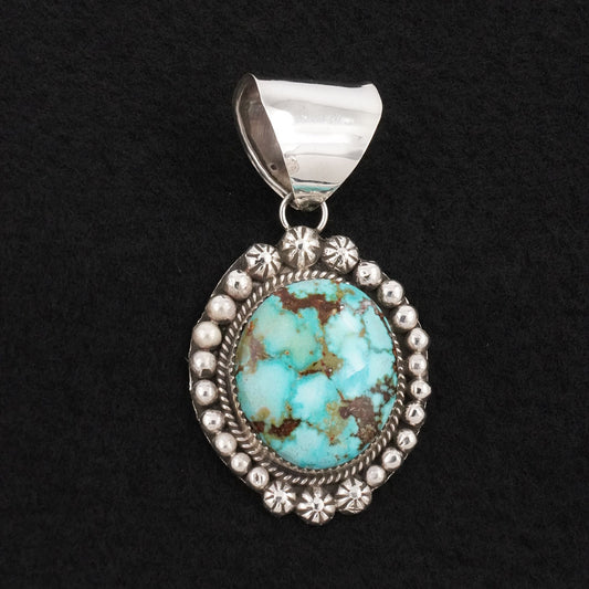 Phil Nez Turquoise & Sterling Silver Pendant