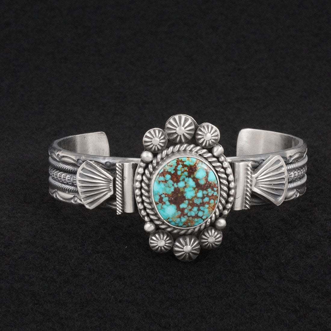 Michael Calladitto Turquoise & Sterling Silver Bracelet