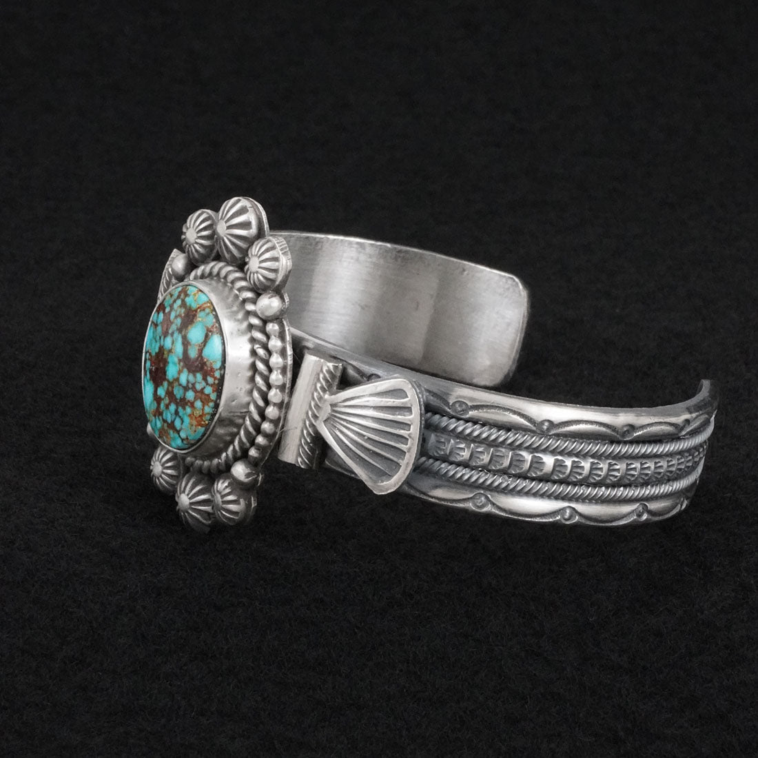 Michael Calladitto Turquoise & Sterling Silver Bracelet