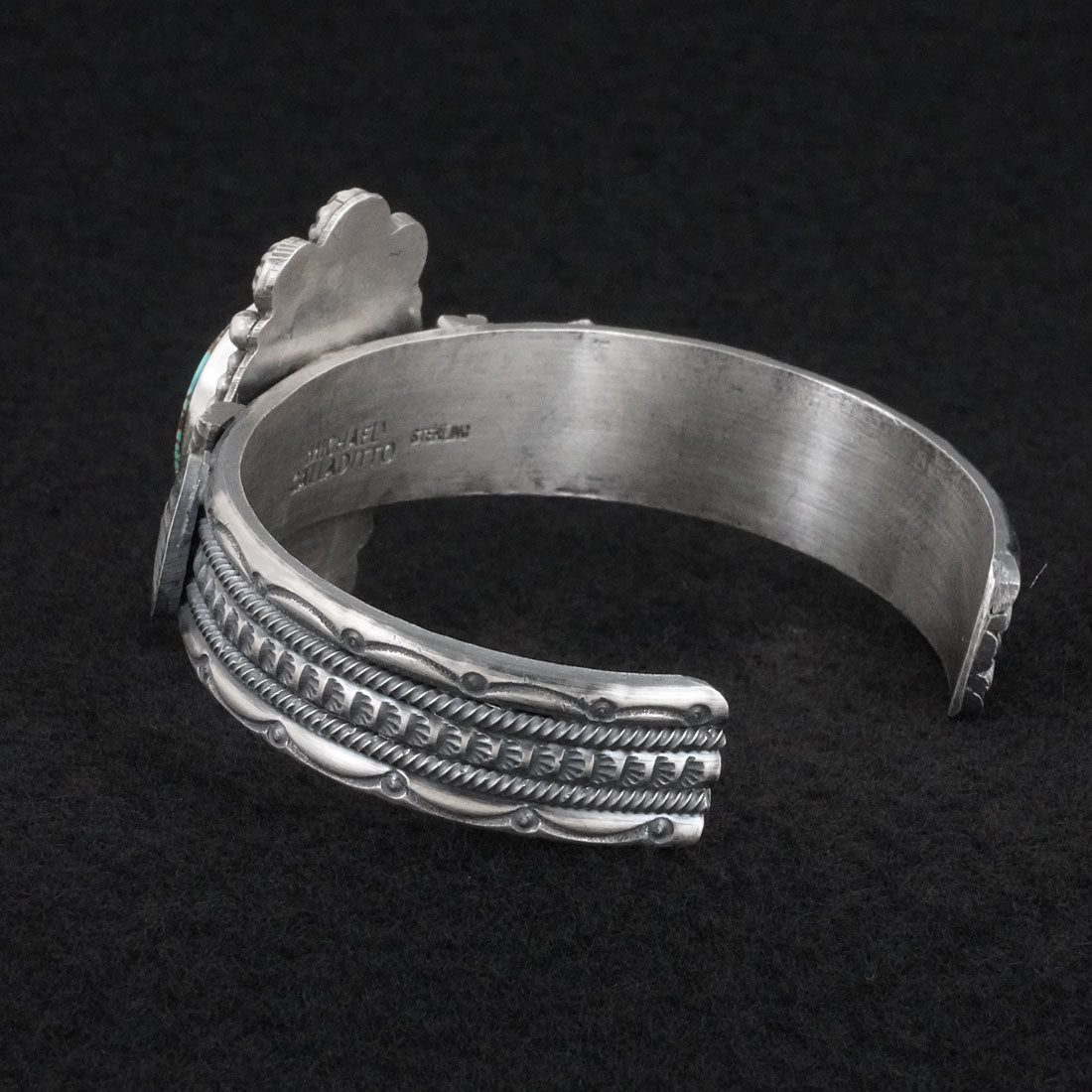 Michael Calladitto Turquoise & Sterling Silver Bracelet