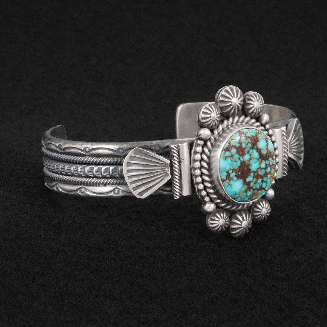 Michael Calladitto Turquoise & Sterling Silver Bracelet
