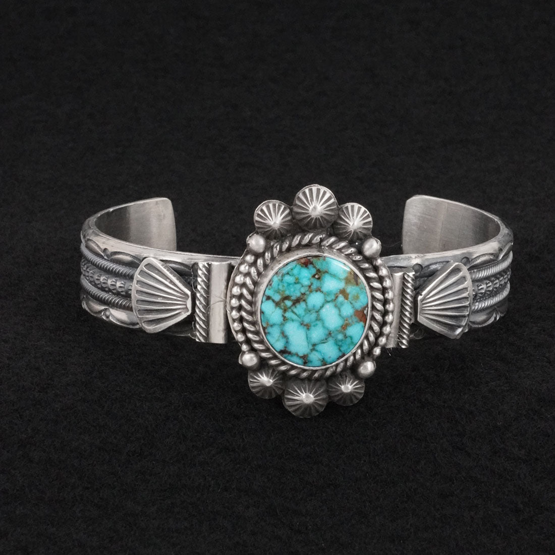 Michael Calladitto Turquoise & Sterling Silver Bracelet