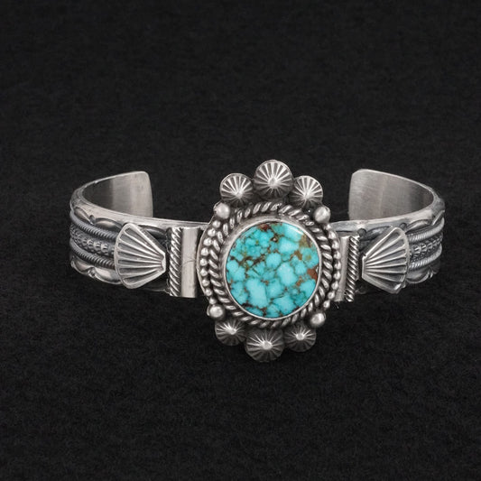 Michael Calladitto Turquoise & Sterling Silver Bracelet