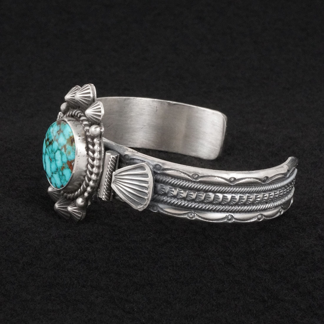 Michael Calladitto Turquoise & Sterling Silver Bracelet